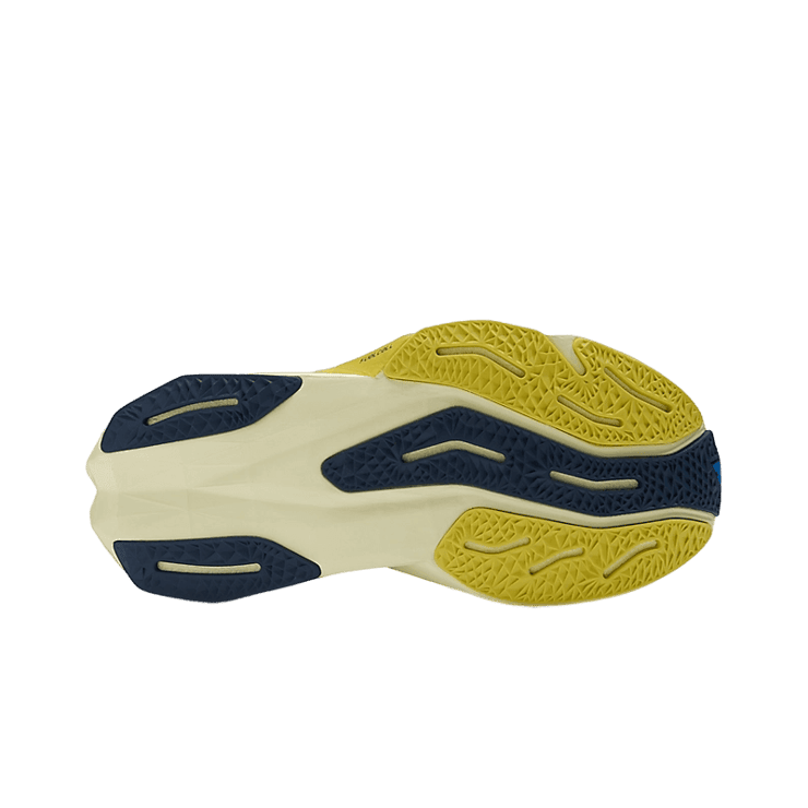 New Balance FuelCell Rebel v4 Blue Yellow (W) Angle 3