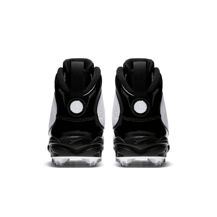 Jordan 9 Retro MCS Cleat RE2PECT White Black Angle 3