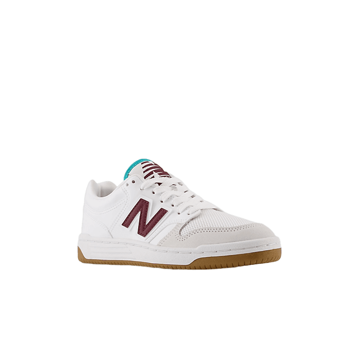 New Balance 480 White Purple (GS) Angle 2