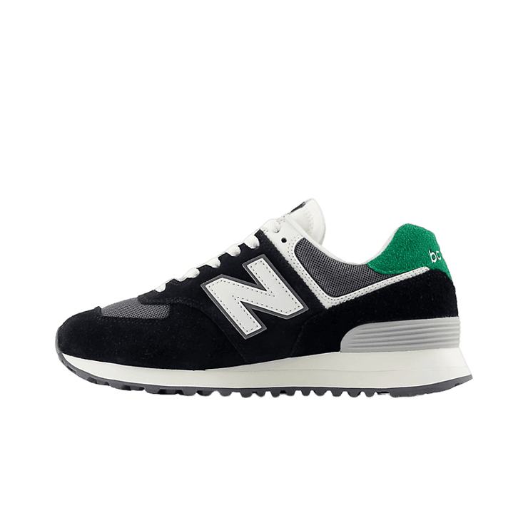 New Balance 574 Black Grey Green (W) Angle 0