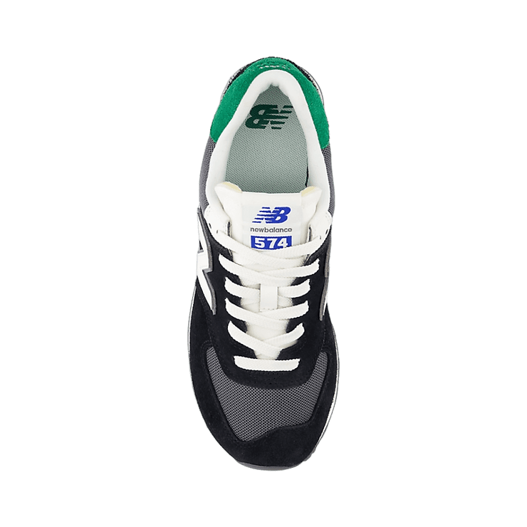 New Balance 574 Black Grey Green (W) Angle 1