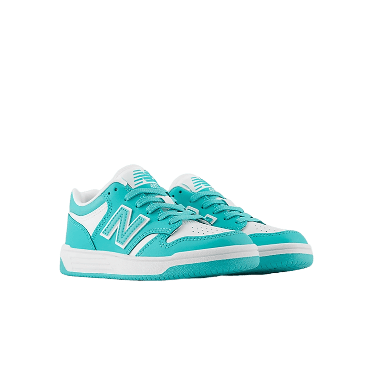 New Balance 480 Green White (GS) Angle 2