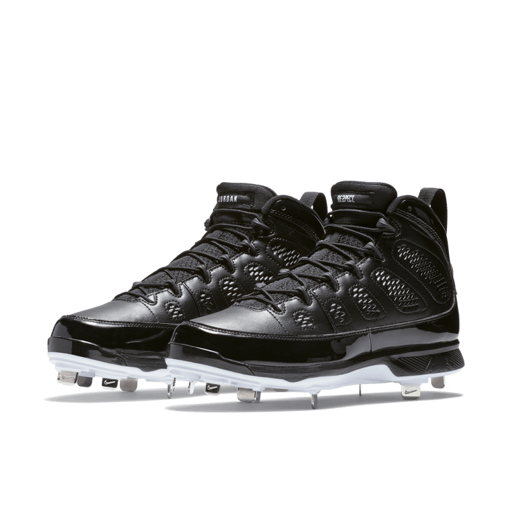 Jordan 9 Retro Metal Cleat RE2PECT Black Angle 5