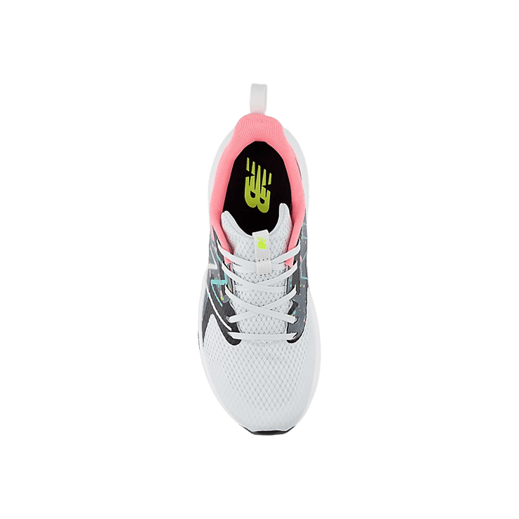New Balance Rave Run v2 Grey Pink Green (GS) Angle 1