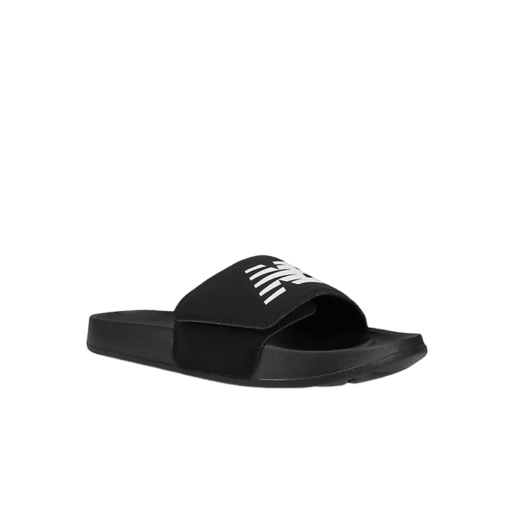 New Balance 200 Adjustable Sandals Black White Angle 2