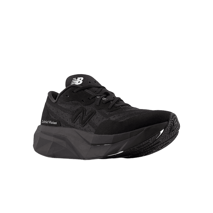 New Balance District Vision x FuelCell SuperComp Elite v4 Black White (W) Angle 2