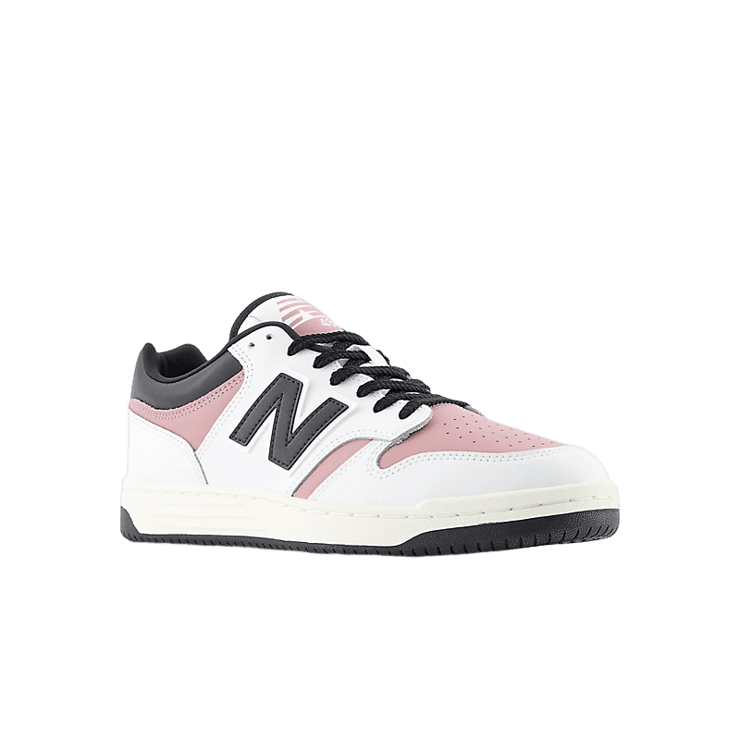 New Balance 480 White Pink Black Angle 2