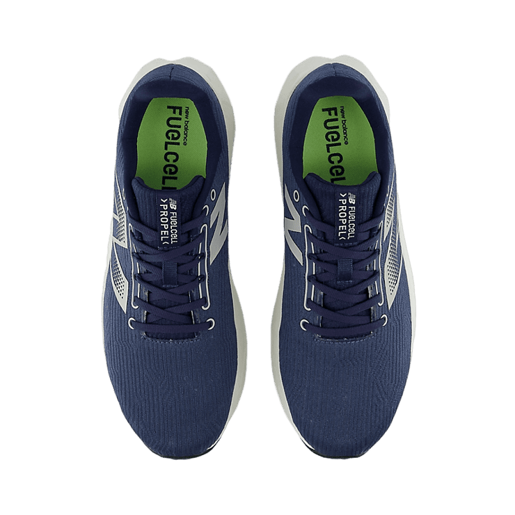 New Balance FuelCell Propel v5 Blue Grey White Angle 1
