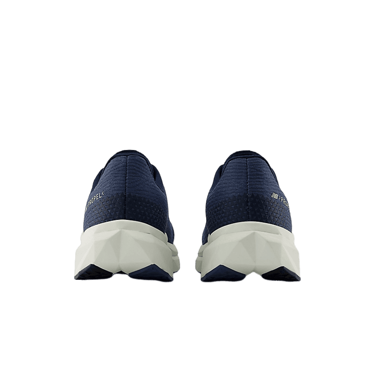 New Balance FuelCell Propel v5 Blue Grey White Angle 4