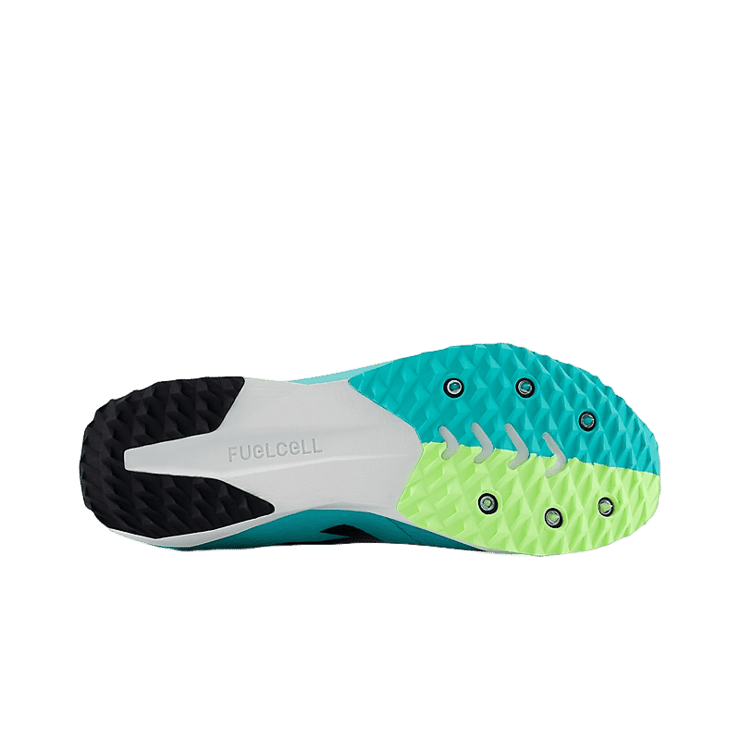 New Balance FuelCell XC7 v5 Green Black Grey Angle 3