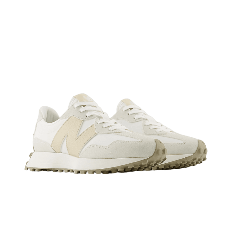 New Balance 327 White Beige (W) Angle 2