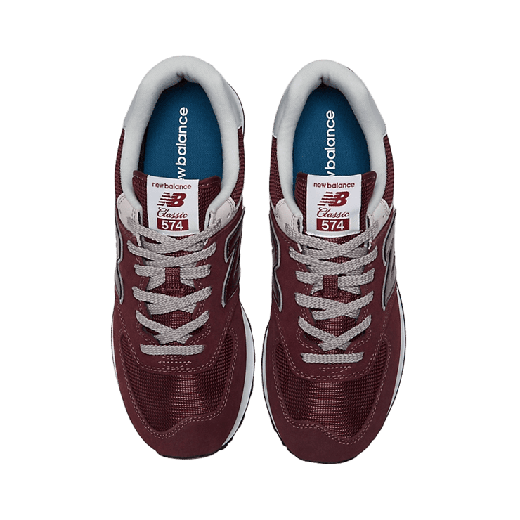New Balance 574 Core Red White Angle 1