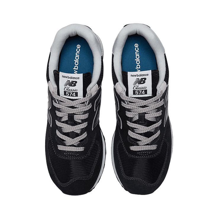 New Balance 574 Core Black White Angle 1