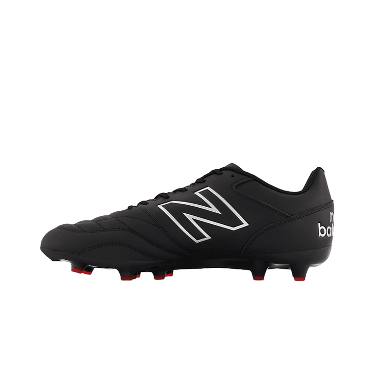 New Balance 442 V2 TEAM FG Black White Angle 0