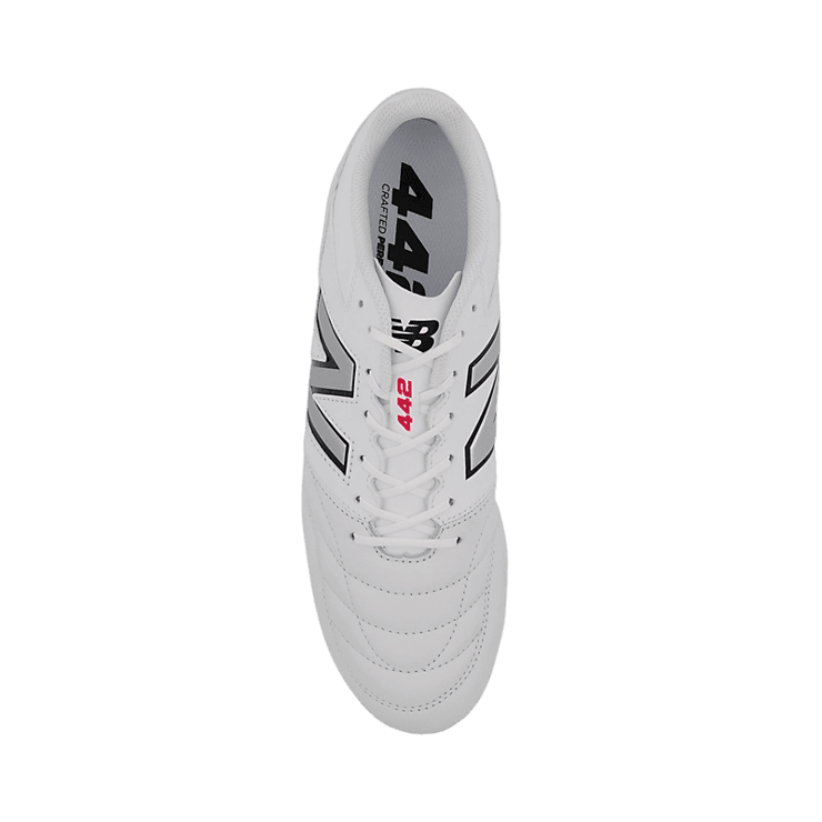 New Balance 442 V2 TEAM FG White Black Angle 1