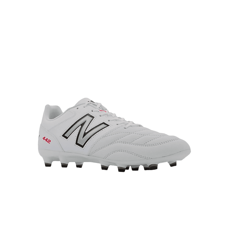 New Balance 442 V2 TEAM FG White Black Angle 2