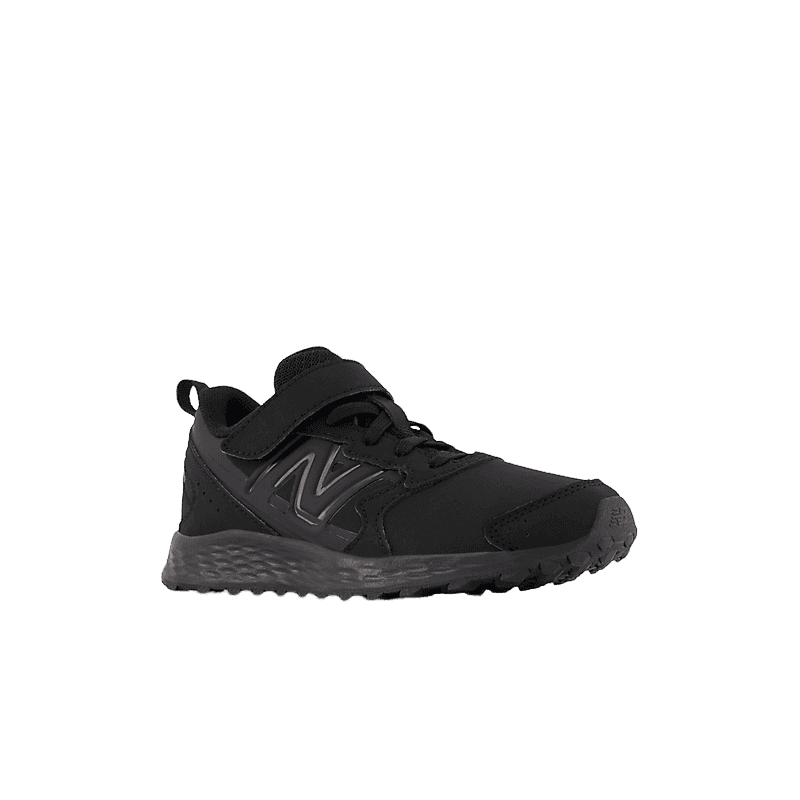 New Balance Fresh Foam 650v1 Bungee Lace with Top Strap Black (GS) Angle 2