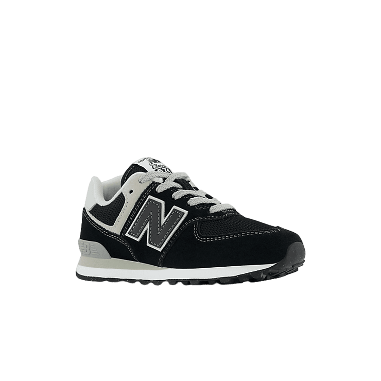 New Balance 574 Core Black White (GS) Angle 2
