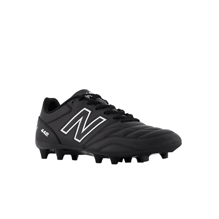 New Balance 442 V2 ACADEMY FG Black White Angle 2