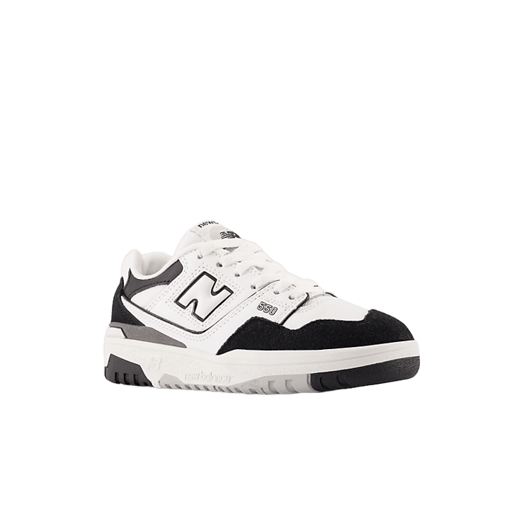 New Balance 550 White Black Grey (GS) Angle 2