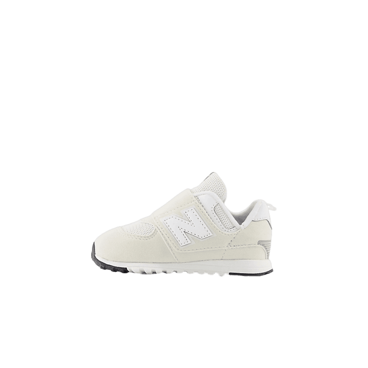 New Balance 574 NEW B Hook & Loop Grey White (GS) Angle 0