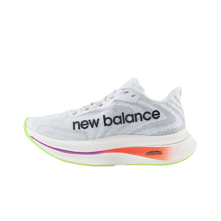 New Balance FuelCell SuperComp Trainer v2 Blue Orange (W) Angle 0