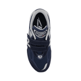 New Balance FuelCell 990v6 Hook and Loop Blue Grey (GS) Angle 1