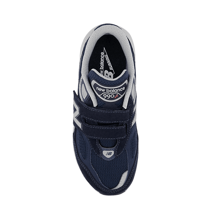 New Balance FuelCell 990v6 Hook and Loop Blue Grey (GS) Angle 1