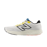 New Balance Fresh Foam 680v8 White Black Orange Angle 0