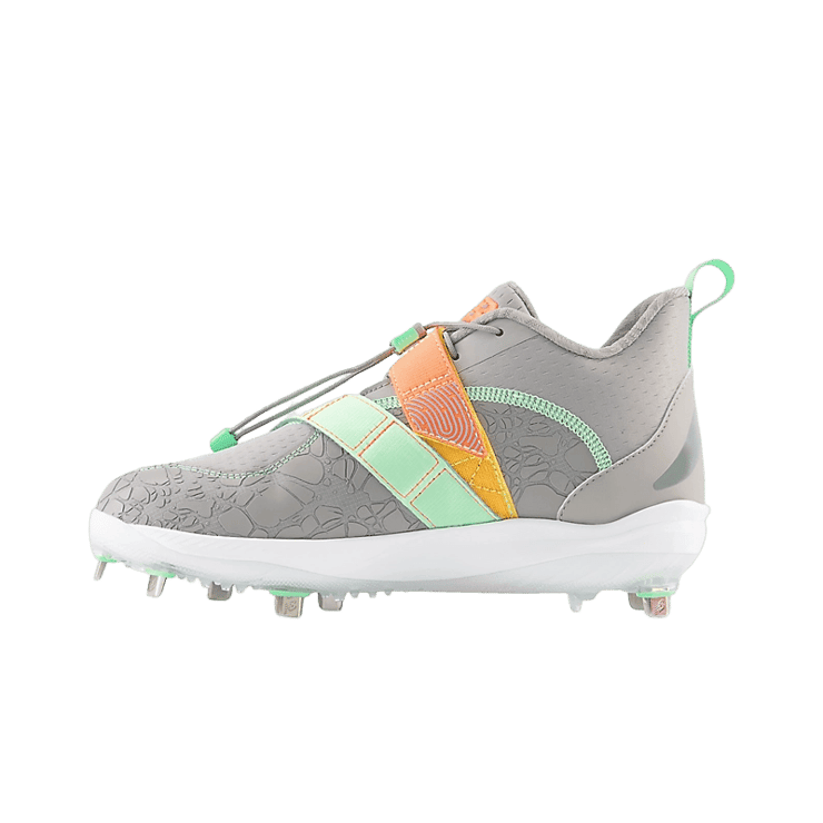 New Balance FuelCell Lindor 2 Metal Grey Orange Green Angle 0