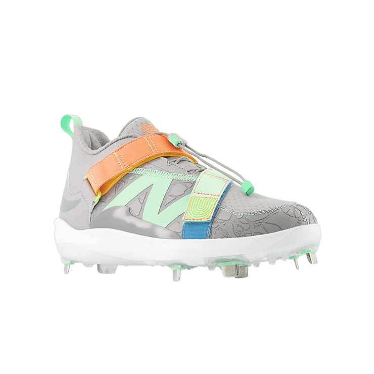 New Balance FuelCell Lindor 2 Metal Grey Orange Green Angle 2