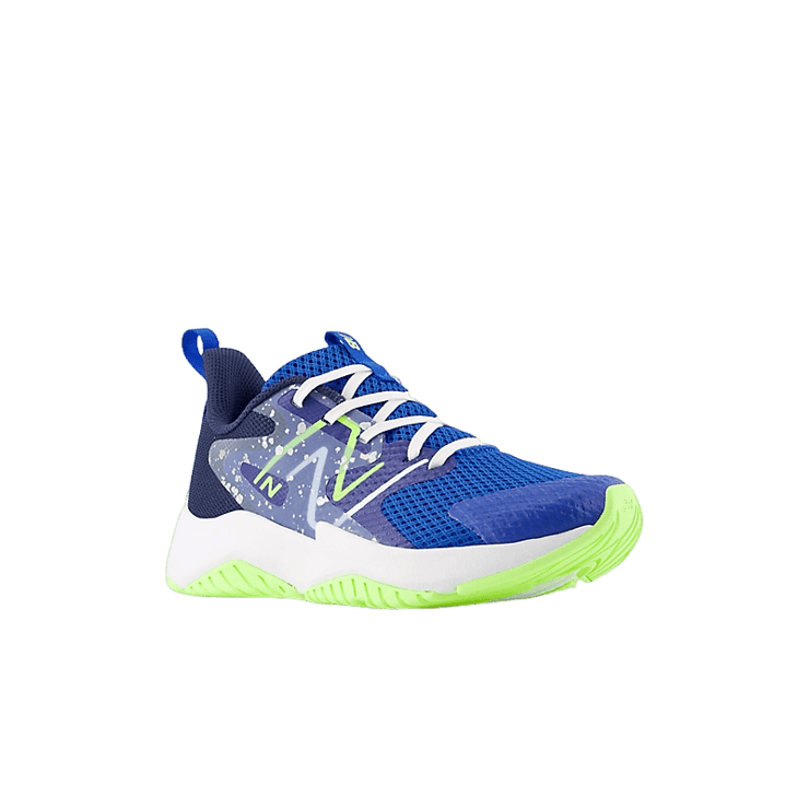New Balance Rave Run v2 Blue Green (GS) Angle 2