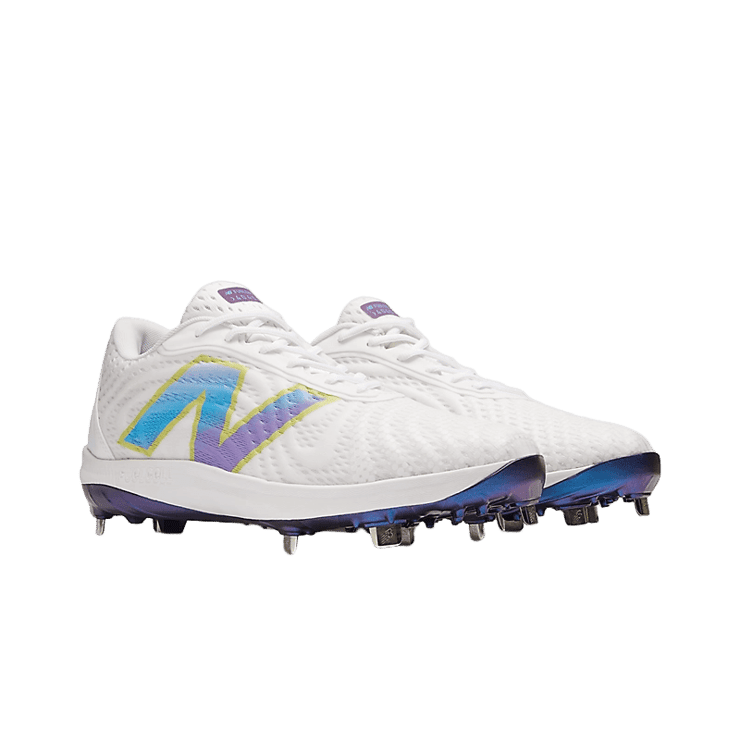 New Balance FuelCell 4040v7 Unity of Sport White Purple Green Angle 2