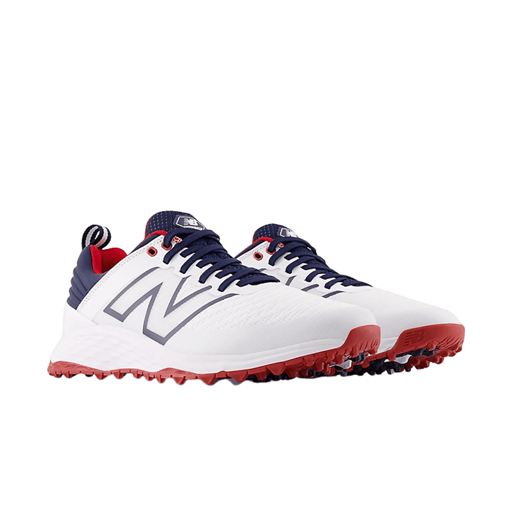 New Balance Fresh Foam Contend v2 White Blue Angle 2