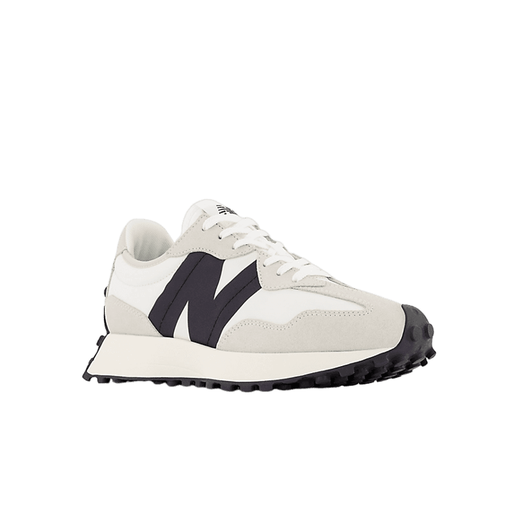 New Balance 327 White Black (W) Angle 1