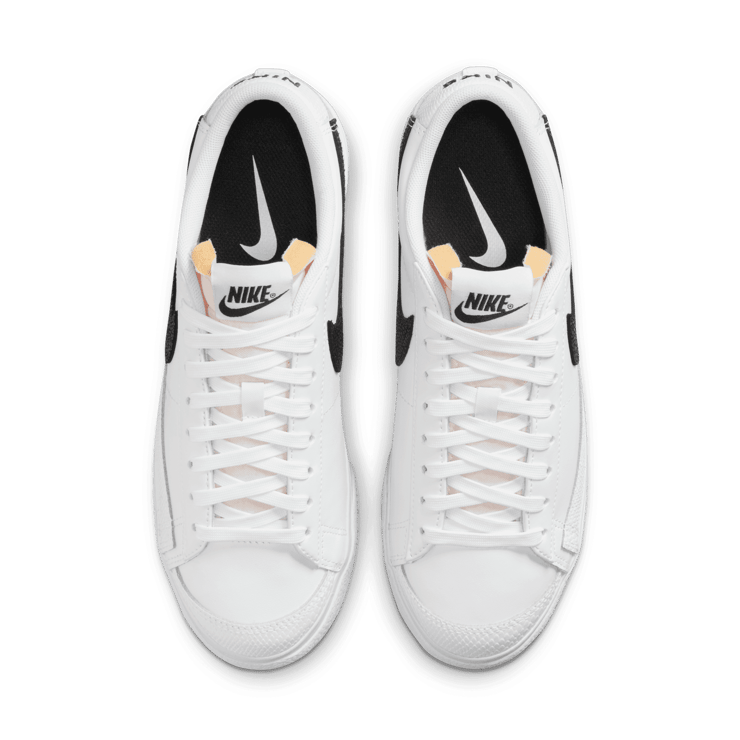 Nike Blazer Low Platform Reptile White Black (W) Angle 1