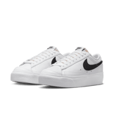 Nike Blazer Low Platform Reptile White Black (W) Angle 2