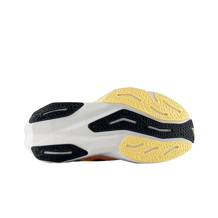 New Balance FuelCell Rebel v4 White Green Orange Angle 3