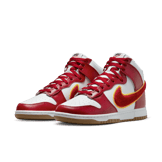 Nike Dunk High Chenille Swoosh Gym Red Angle 2