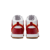 Nike Dunk High Chenille Swoosh Gym Red Angle 3