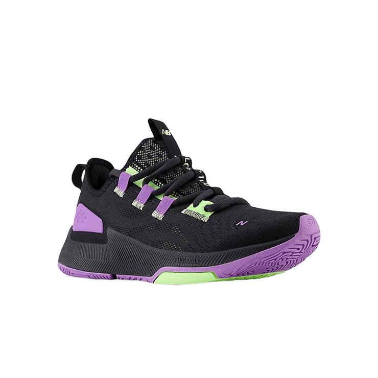 New Balance FuelCell Trainer v2 Black Purple (W) Angle 2