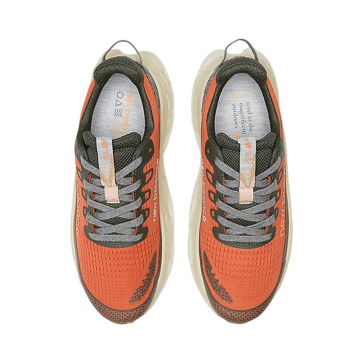 New Balance Fresh Foam X More Trail v3 Red Green Angle 1