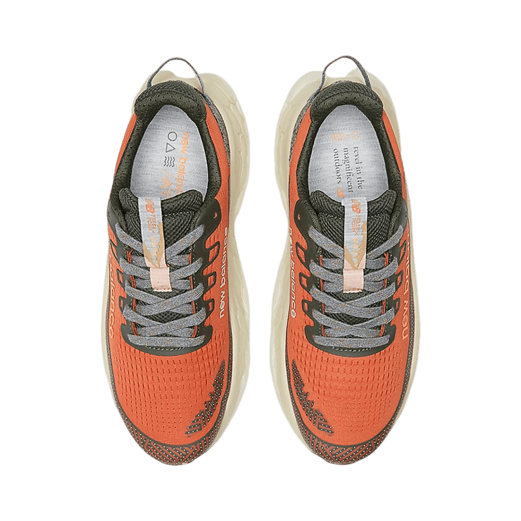 New Balance Fresh Foam X More Trail v3 Red Green Angle 1