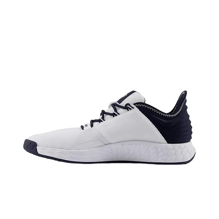 New Balance Fresh Foam ROAV White Blue Angle 0