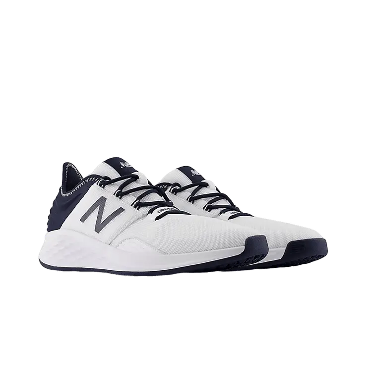 New Balance Fresh Foam ROAV White Blue Angle 2