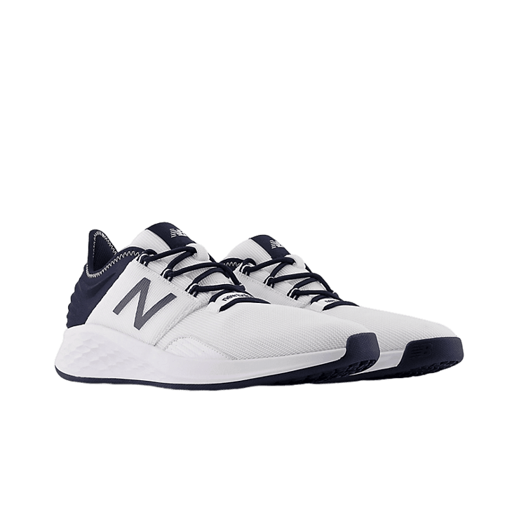 New Balance Fresh Foam ROAV White Blue Angle 2
