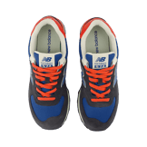 New Balance 574 Black Blue Red Angle 1