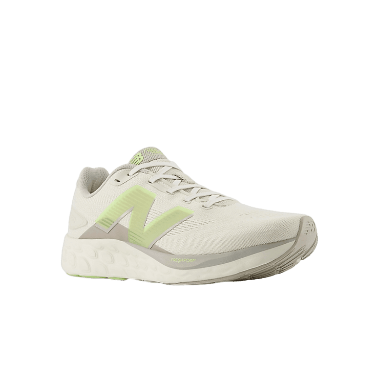 New Balance Fresh Foam 680v8 Beige White Grey Angle 2
