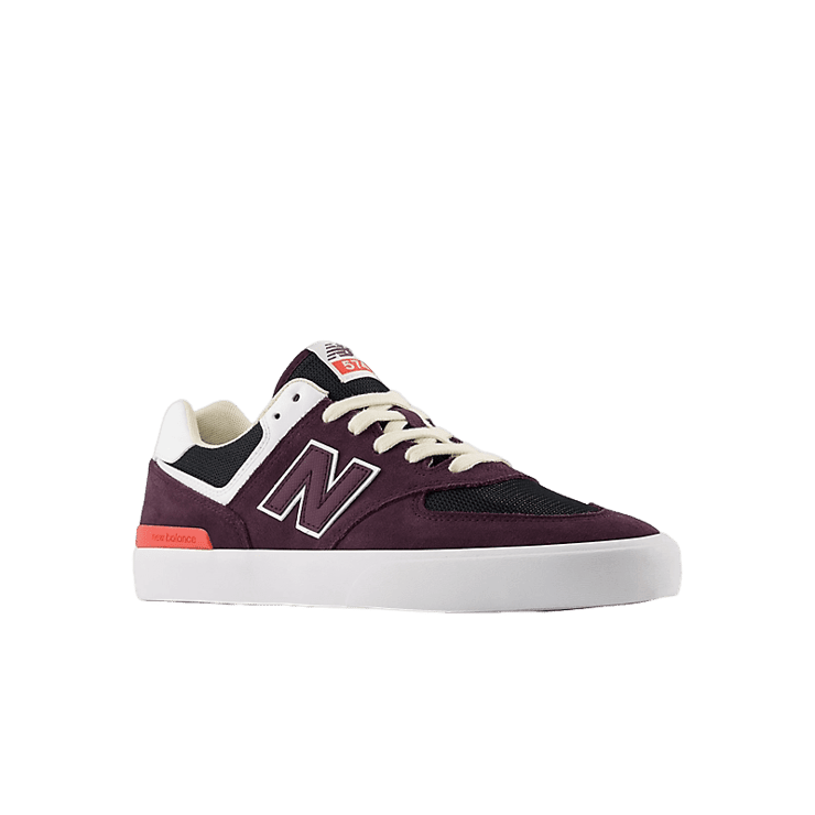 New Balance NB Numeric 574 Vulc Purple White Angle 2