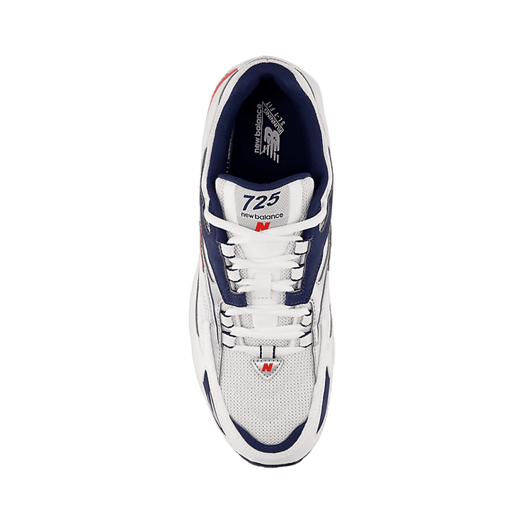 New Balance 725V1 White Blue Red Angle 1
